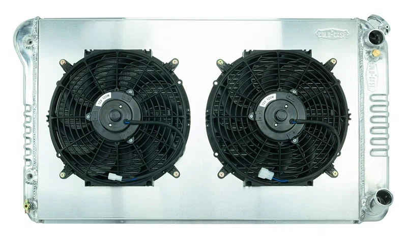 67-76 Chevy GMC Pickup Truck LS Swap Aluminum Radiator AT and 12 Inch Fan Kit